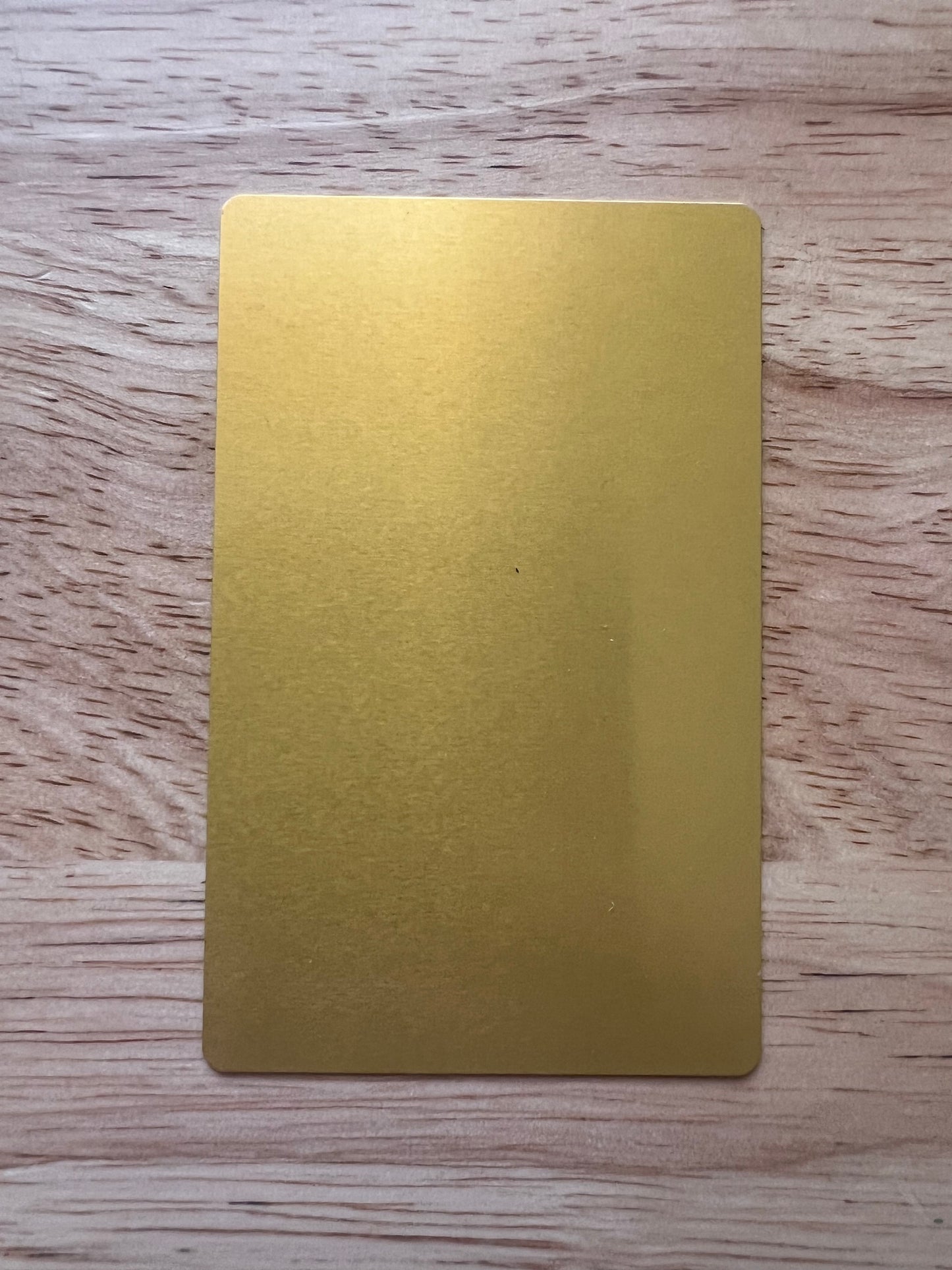Custom Laser Engraved Metal Business Cards | Premium Aluminum Gold Business Card