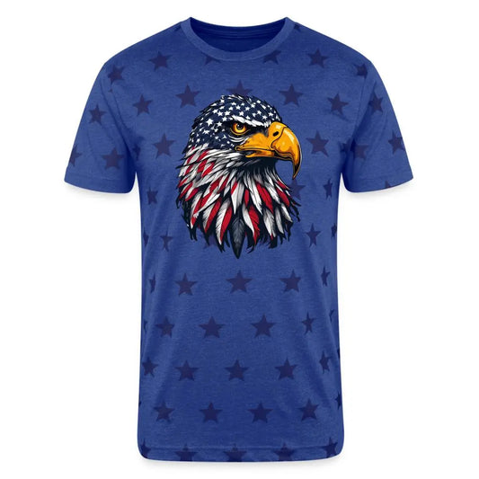 Freedom Eagle Tee - Unisex Adult Stars T-Shirt - royal star