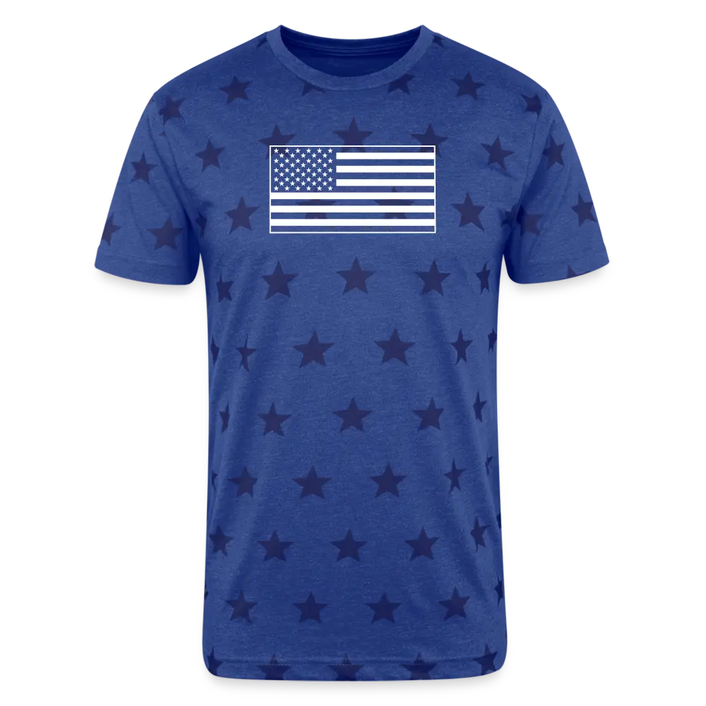 Freedom Star Flag Tee - Unisex sizing - royal star