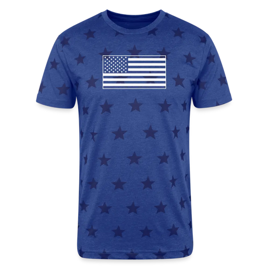 Freedom Star Flag Tee - Unisex sizing - royal star