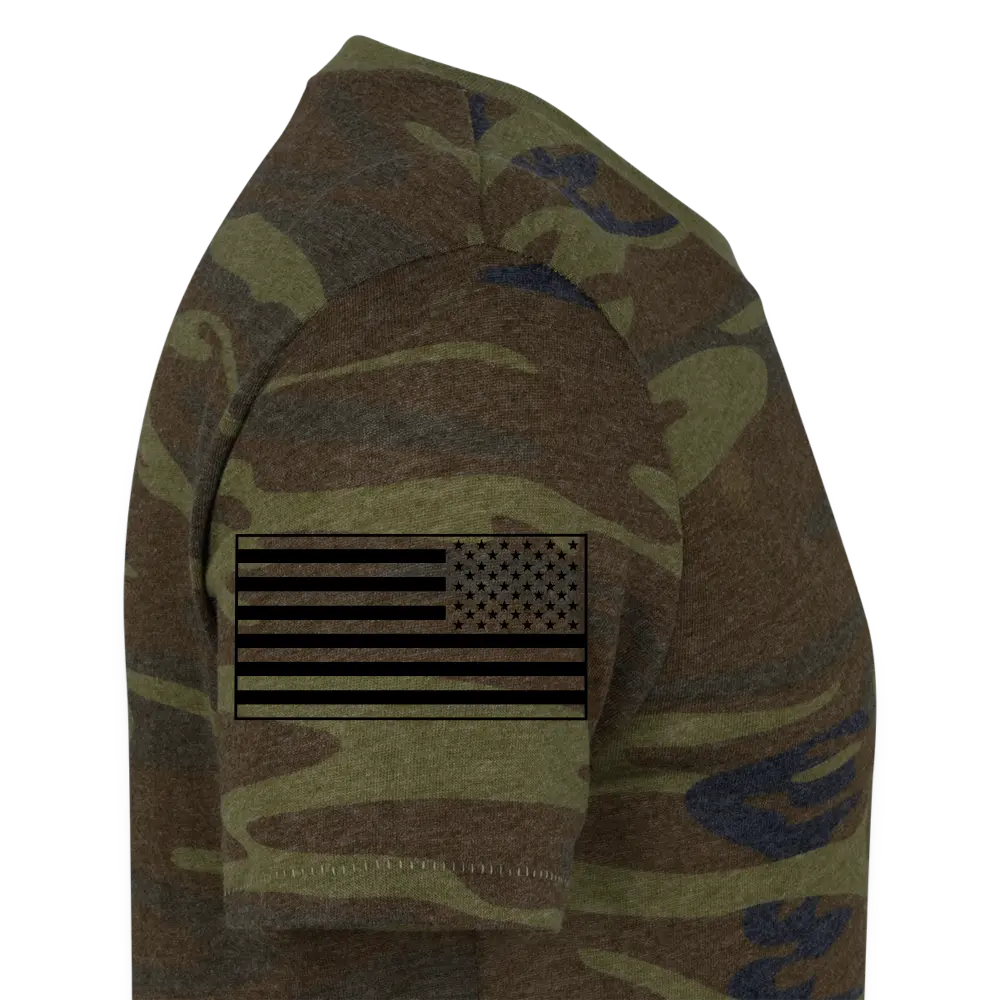Tactical Patriot Tee | Camo Unisex Crewneck - green camo