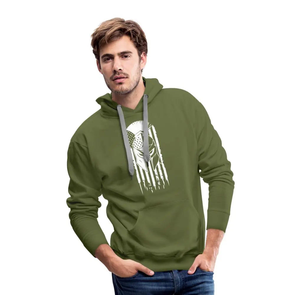Warrior’s Pride Men’s Premium Hoodie - olive green