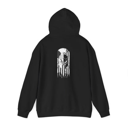 Tactical Hoodie - American Flag with American Spartan on the back