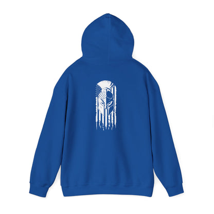 Tactical Hoodie - American Flag with American Spartan on the back