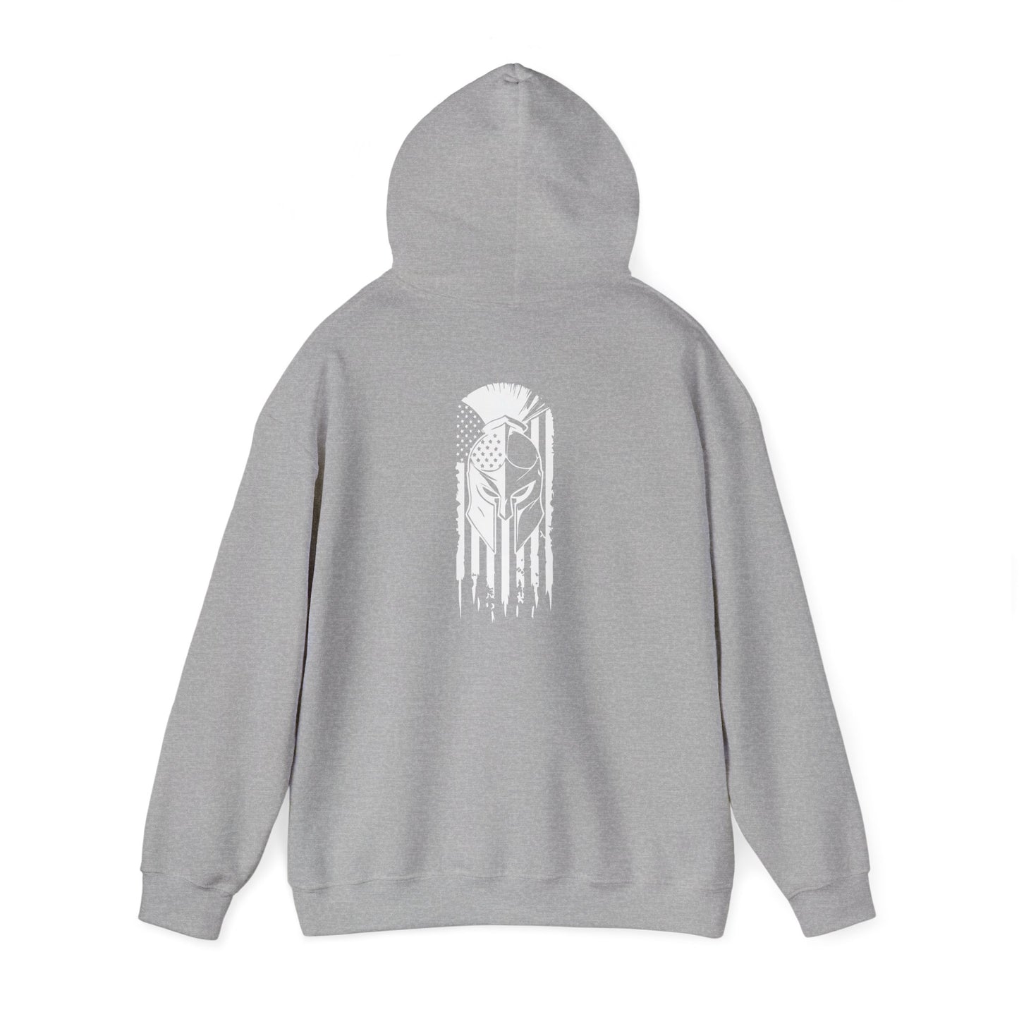 Tactical Hoodie - American Flag with American Spartan on the back