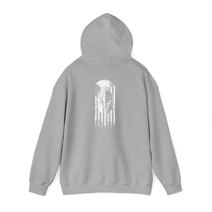 Tactical Hoodie - American Flag with American Spartan on the back