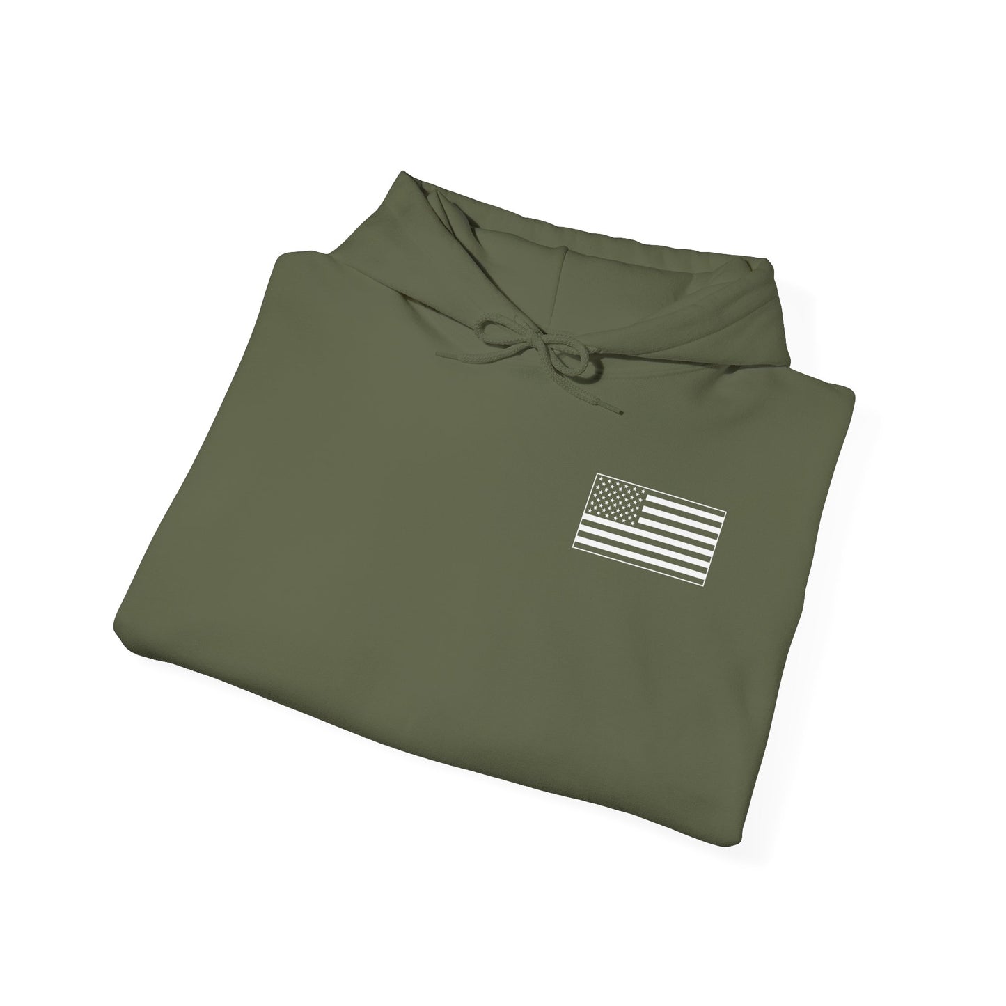 Tactical Hoodie - American Flag with American Spartan on the back