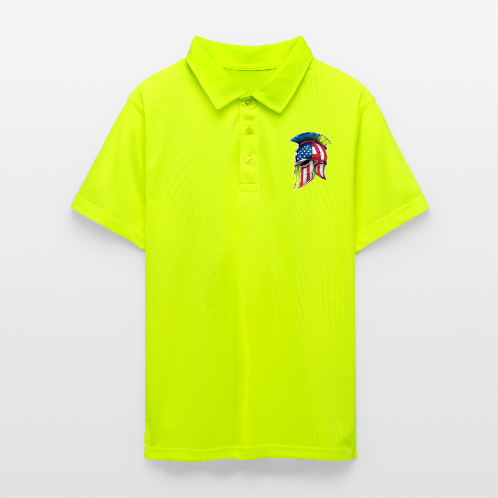 Spartan Designs Polo | Men’s Polo - safety yellow