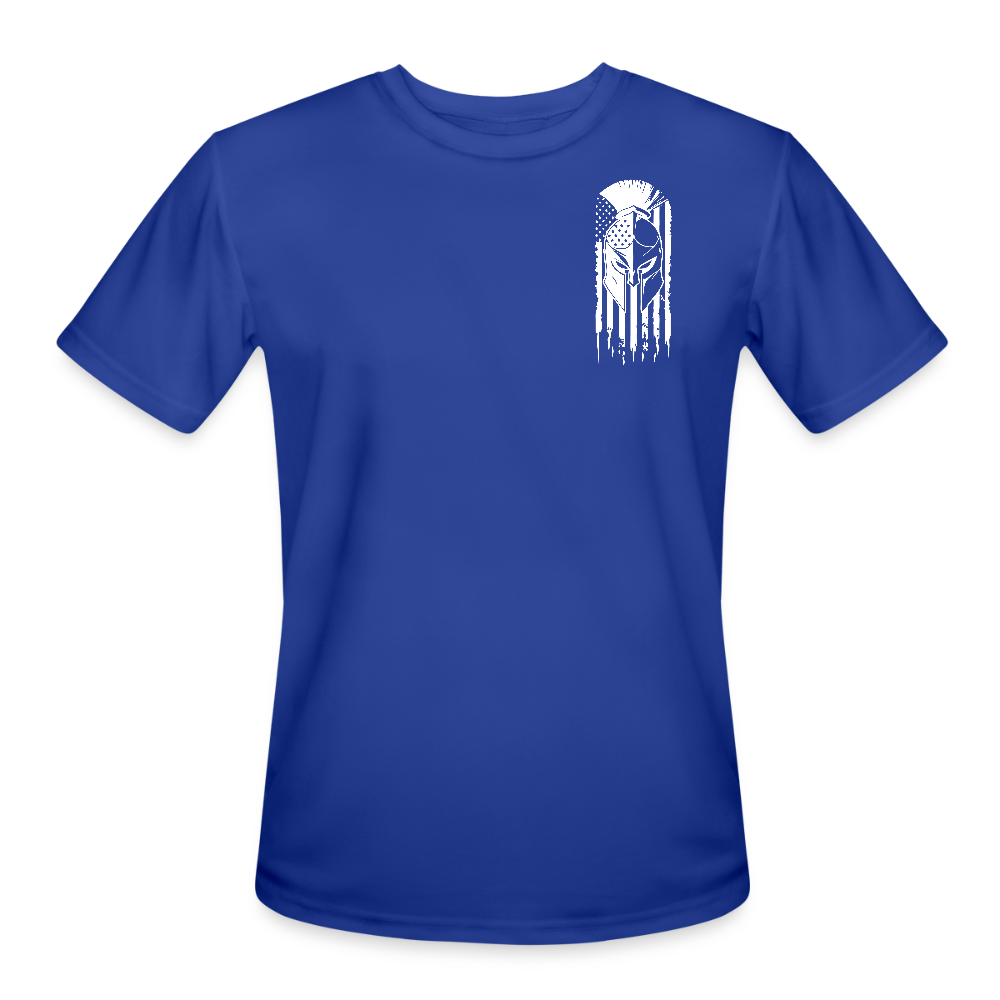 American Spartan Cans Shirt | A4 Moisture-Wicking Tee - royal blue
