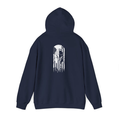 Tactical Hoodie - American Flag with American Spartan on the back