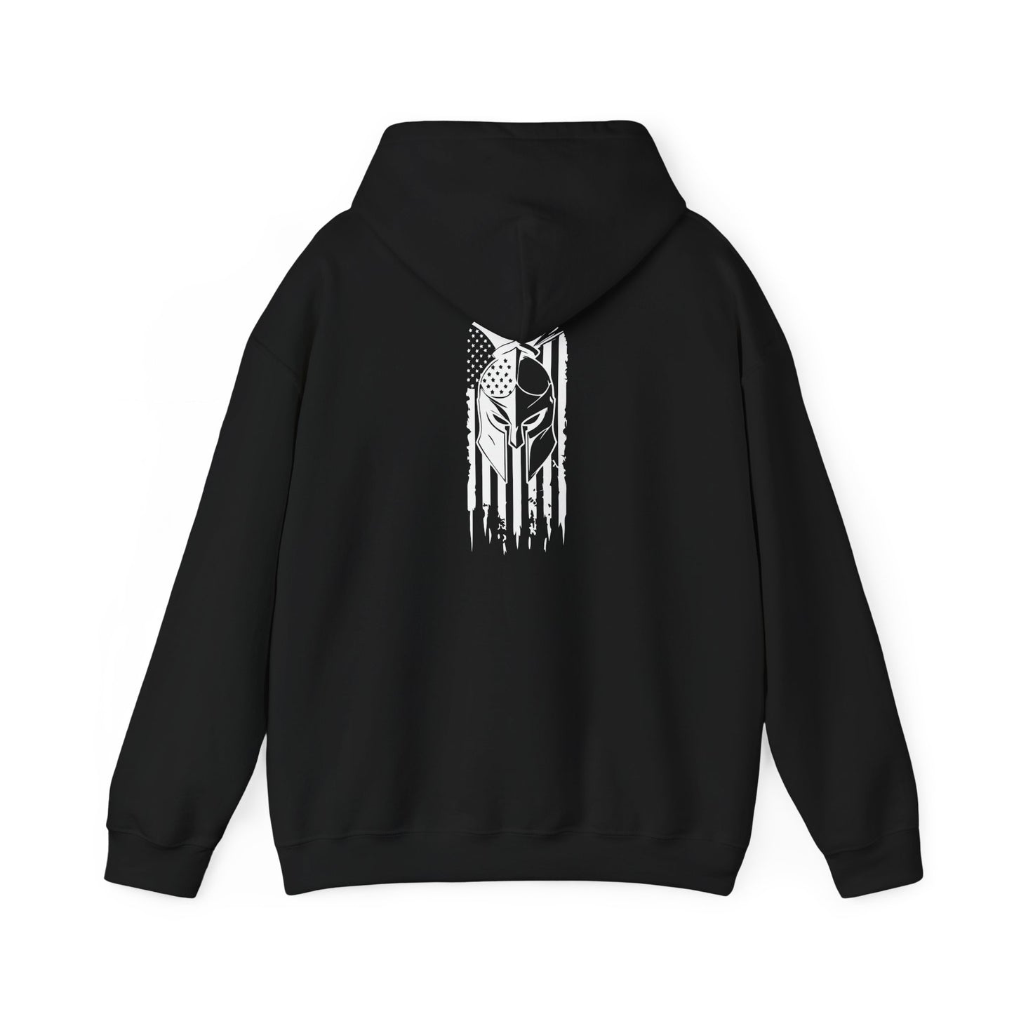 Tactical Hoodie - American Flag with American Spartan on the back