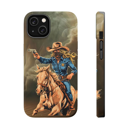 Battle Born Cowgirl - Magnetic Tough Cases Printify