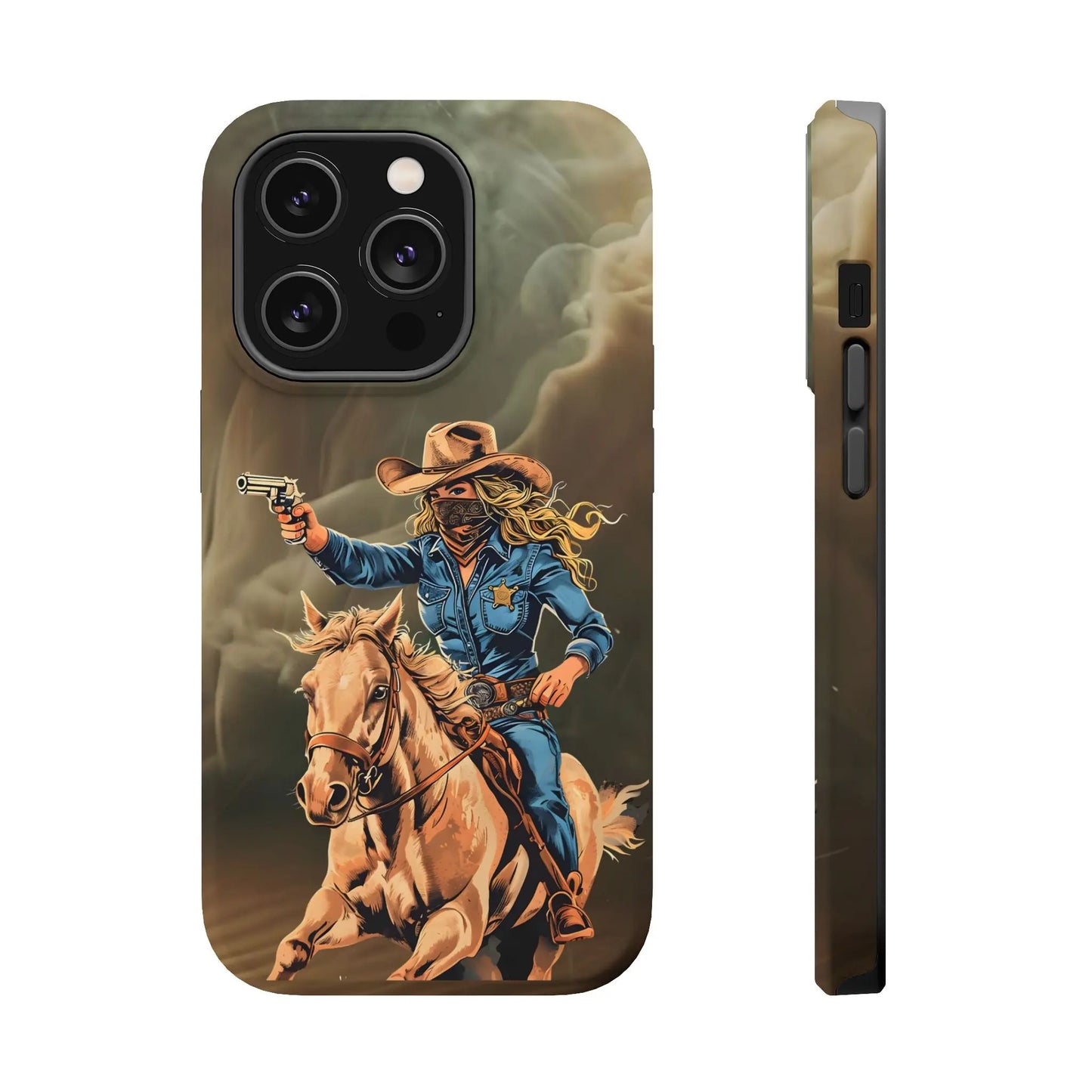 Battle Born Cowgirl - Magnetic Tough Cases Printify