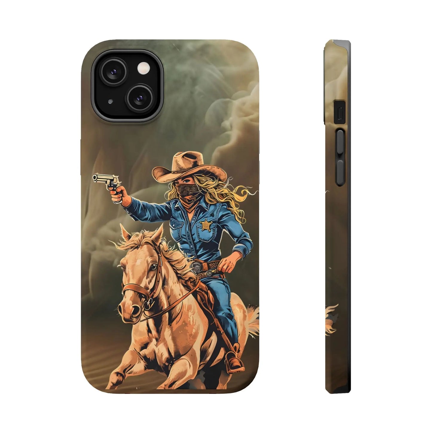 Battle Born Cowgirl - Magnetic Tough Cases Printify