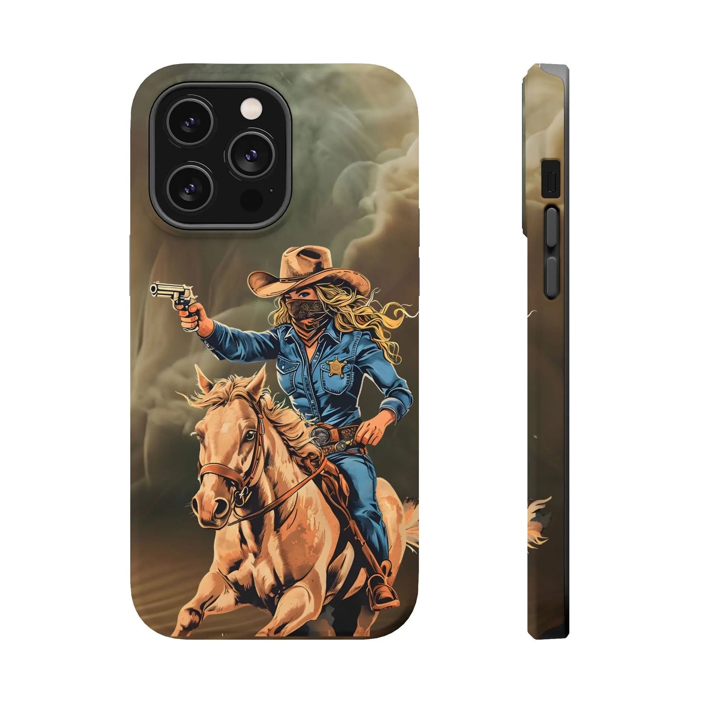 Battle Born Cowgirl - Magnetic Tough Cases Printify