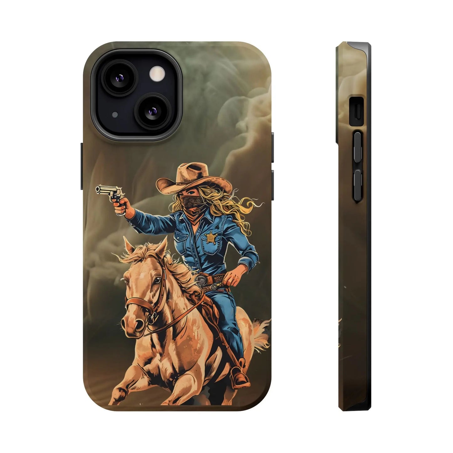 Battle Born Cowgirl - Magnetic Tough Cases Printify