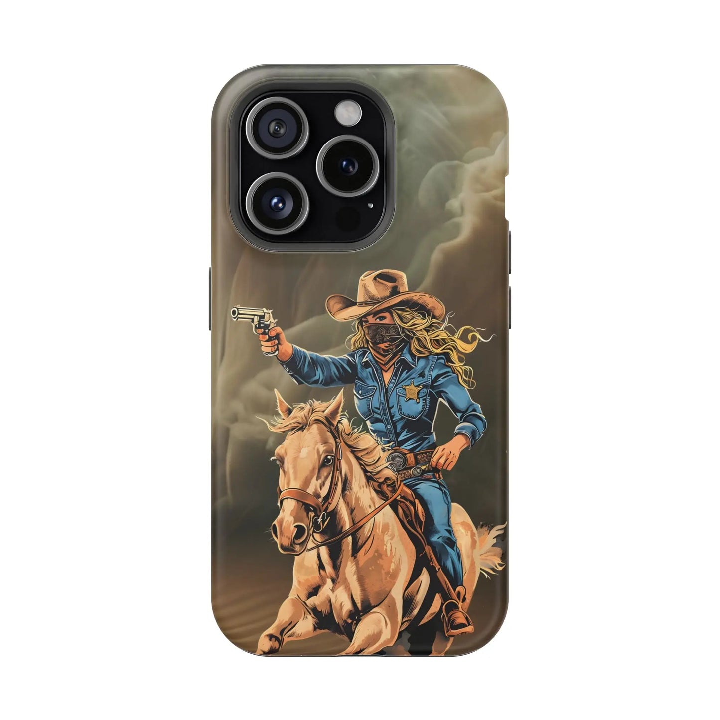 Battle Born Cowgirl - Magnetic Tough Cases Printify