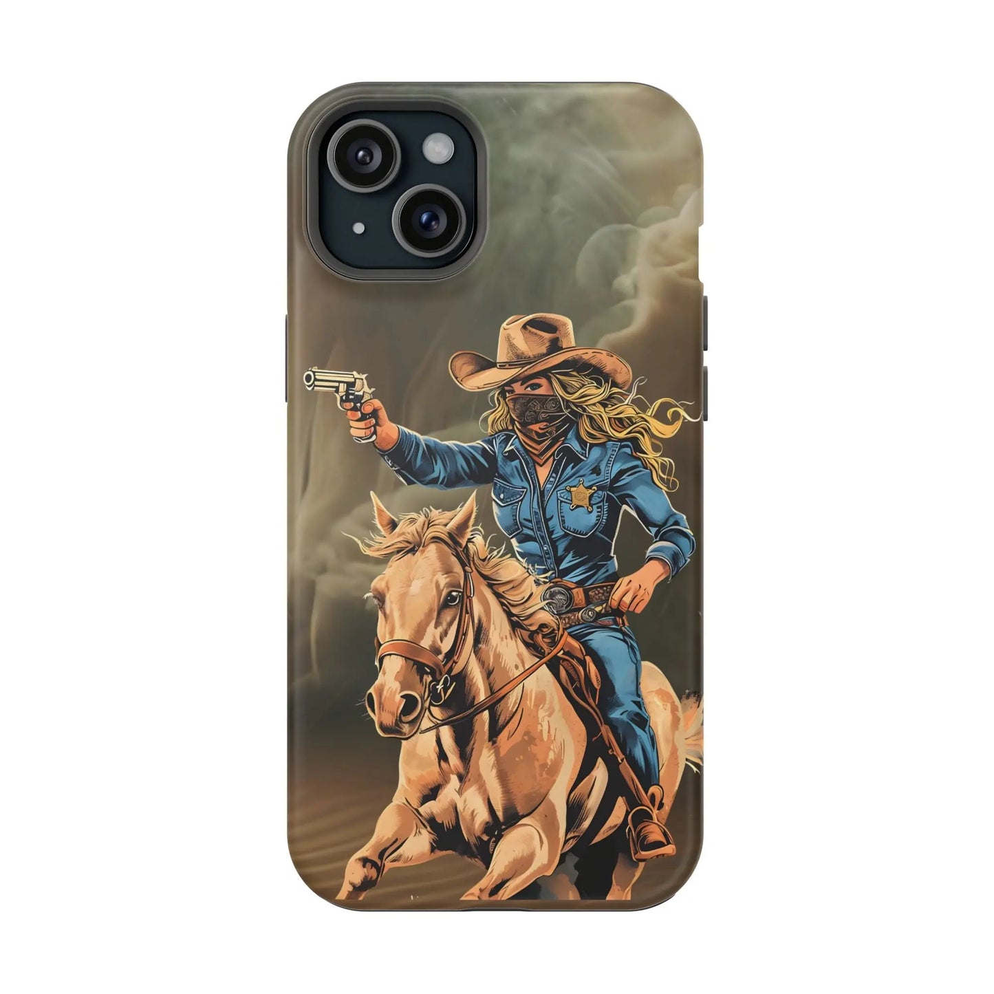 Battle Born Cowgirl - Magnetic Tough Cases Printify