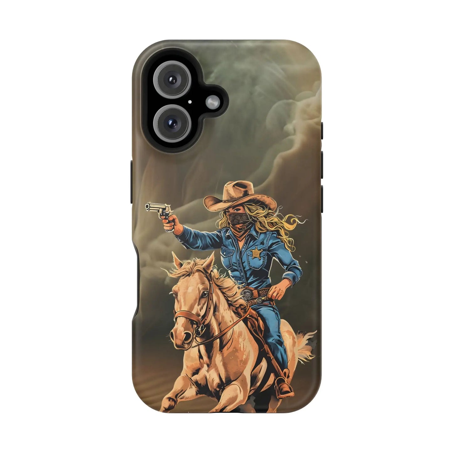 Battle Born Cowgirl - Magnetic Tough Cases Printify