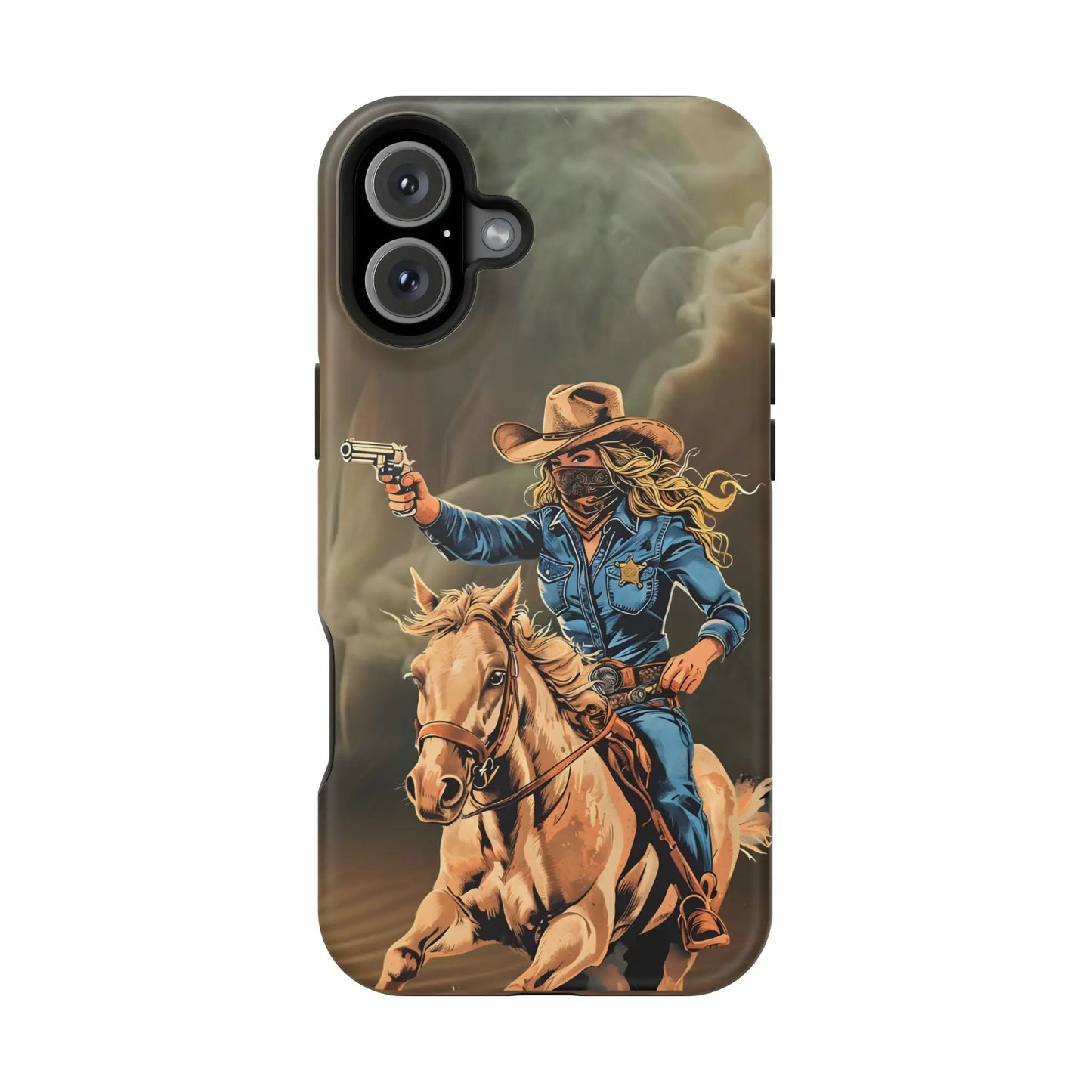 Battle Born Cowgirl - Magnetic Tough Cases Printify