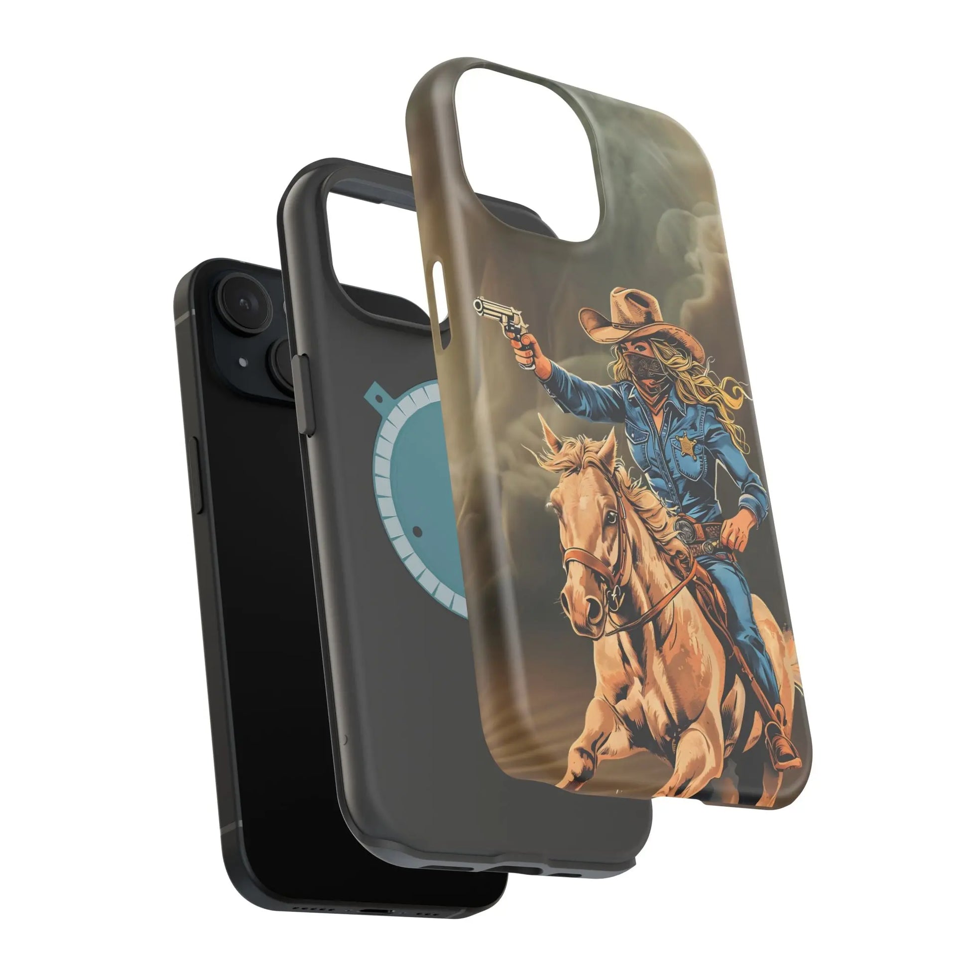 Battle Born Cowgirl - Magnetic Tough Cases Printify