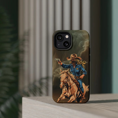 Battle Born Cowgirl - Magnetic Tough Cases Printify