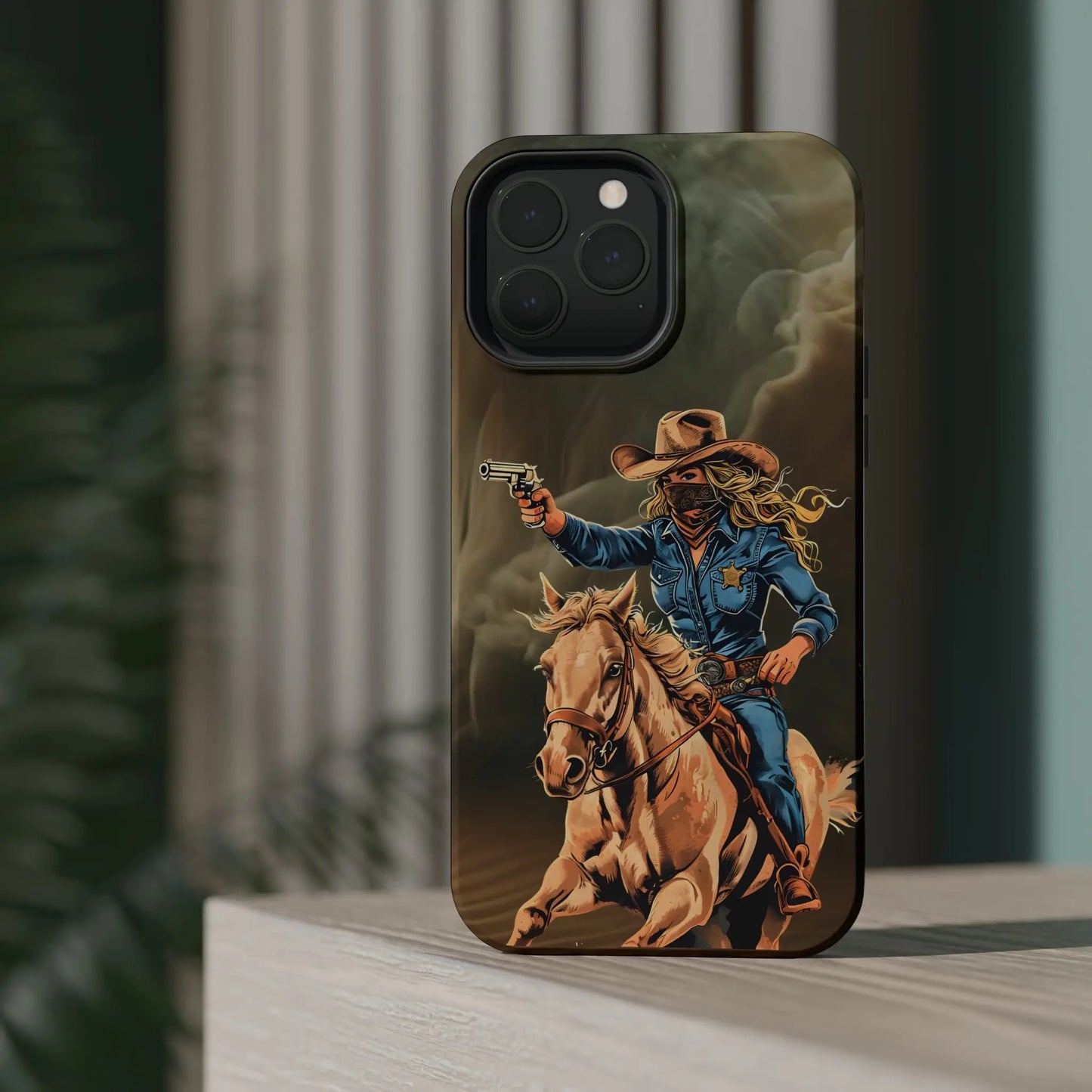 Battle Born Cowgirl - Magnetic Tough Cases Printify