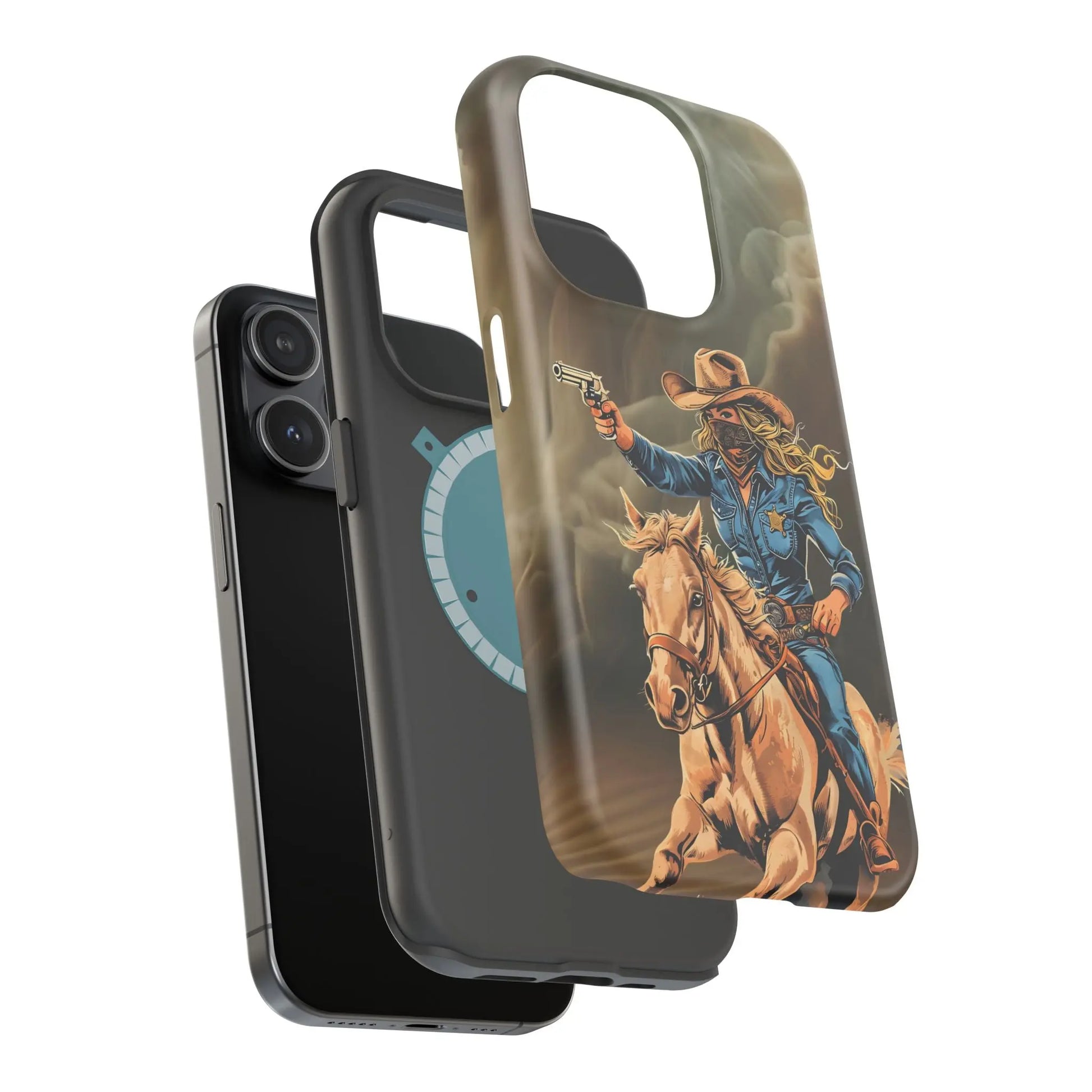 Battle Born Cowgirl - Magnetic Tough Cases Printify