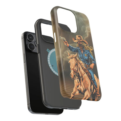 Battle Born Cowgirl - Magnetic Tough Cases Printify