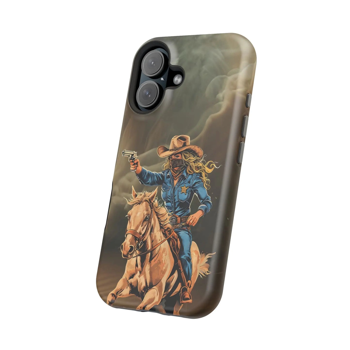 Battle Born Cowgirl - Magnetic Tough Cases Printify