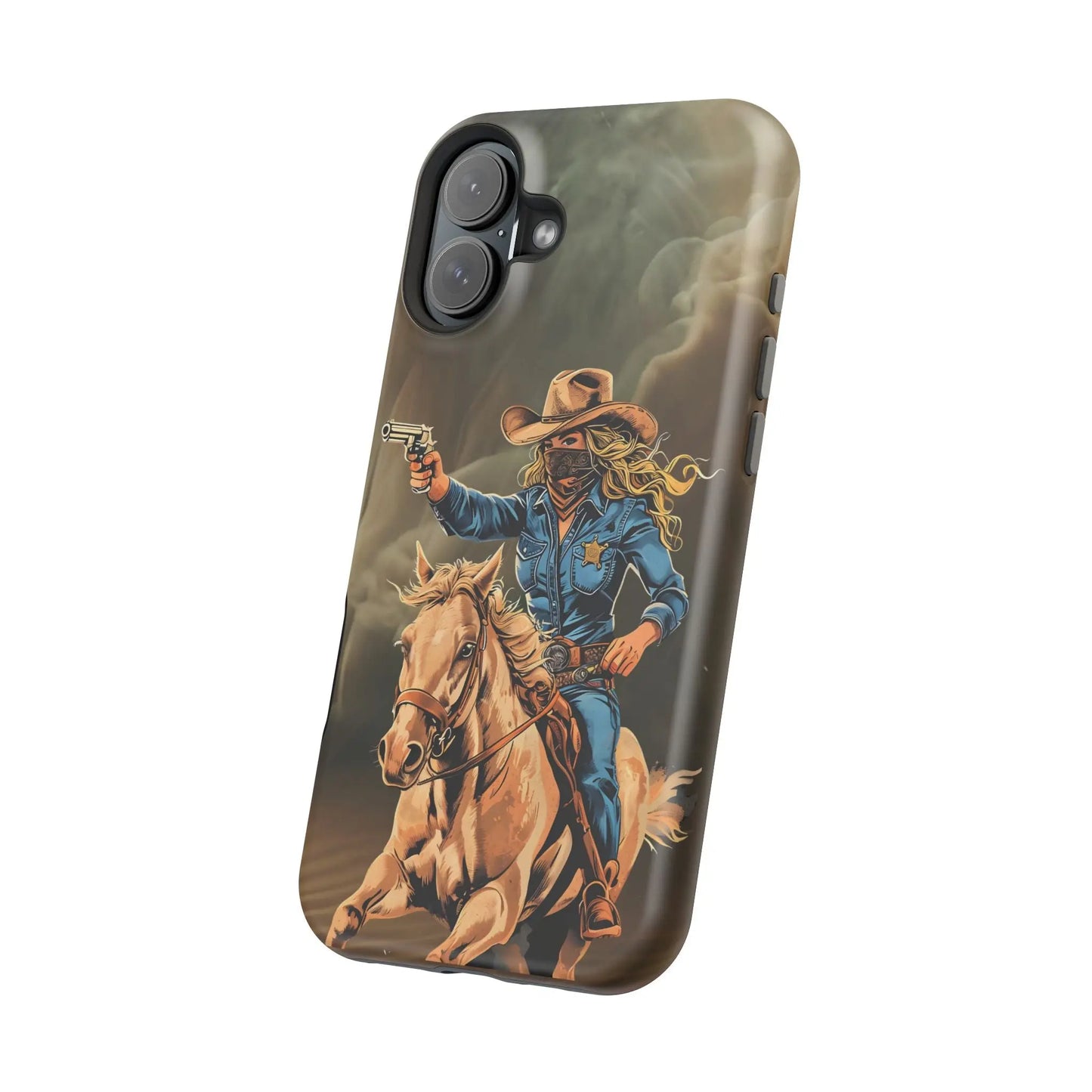 Battle Born Cowgirl - Magnetic Tough Cases Printify