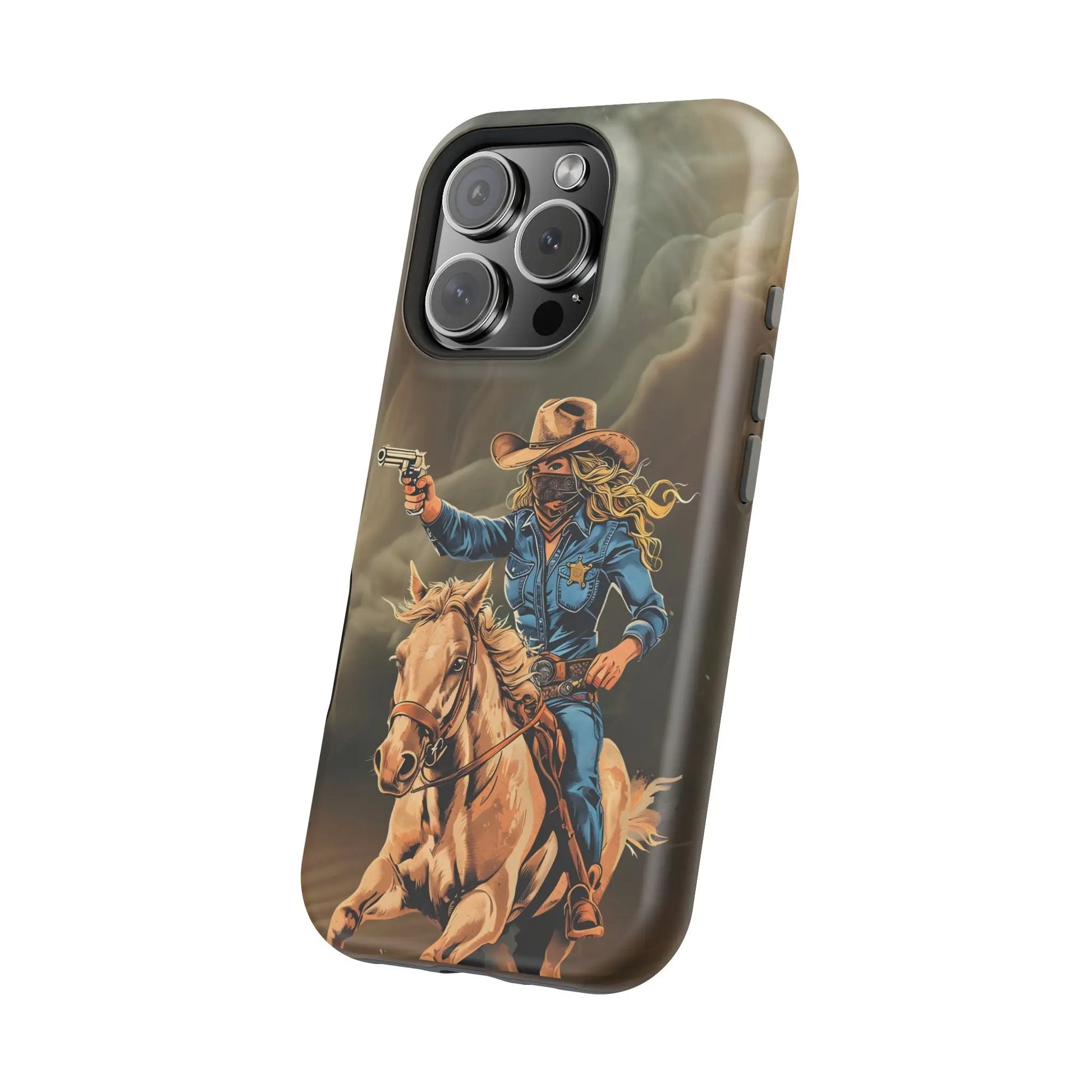 Battle Born Cowgirl - Magnetic Tough Cases Printify