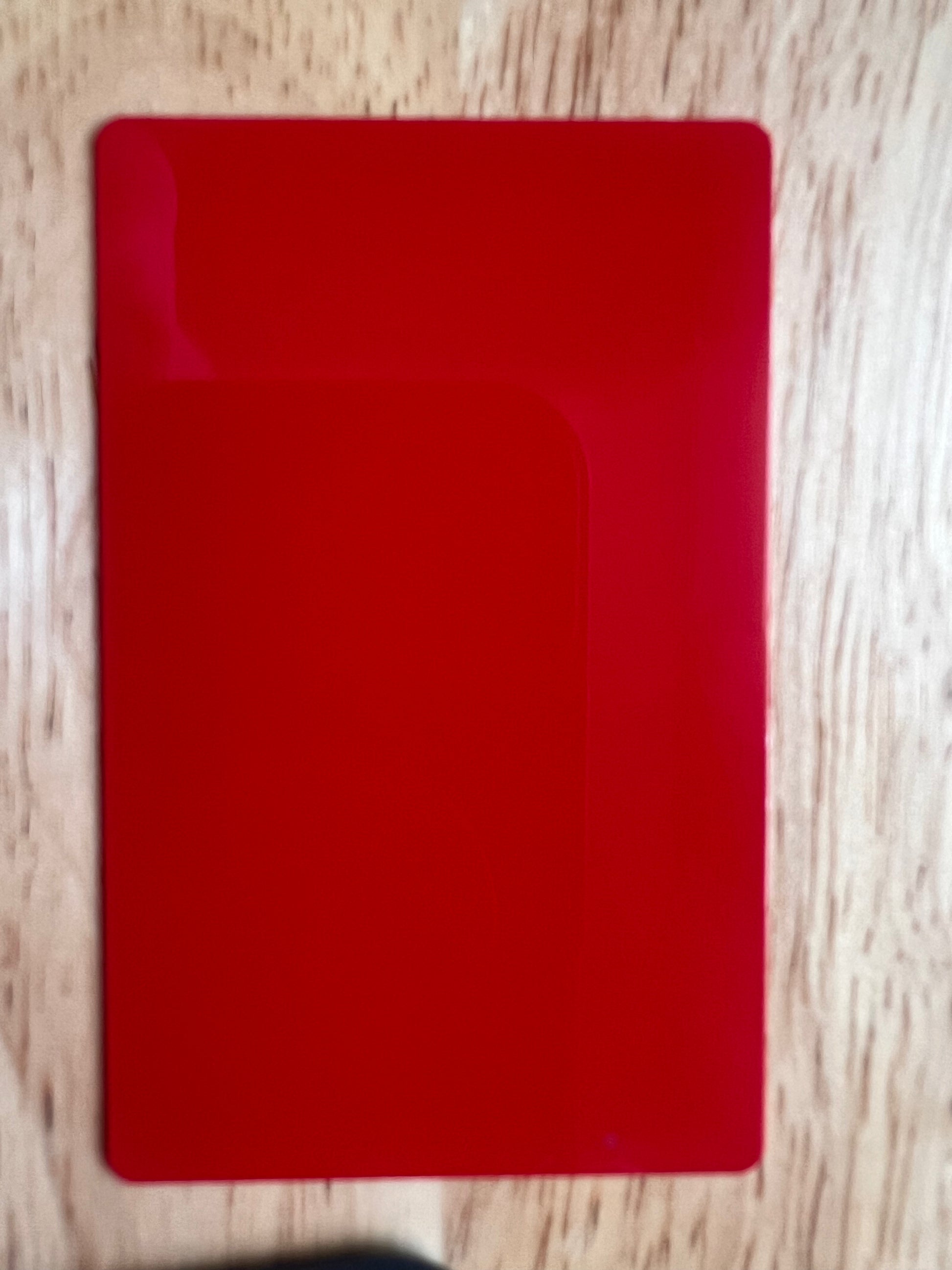 Custom Laser Engraved Metal Business Cards | Premium Aluminum Red Business Card