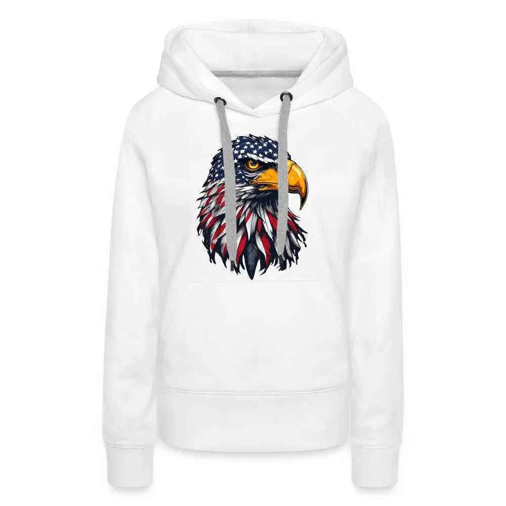 Freedom Eagle - Women’s Premium Hoodie - white