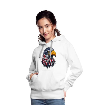 Freedom Eagle - Women’s Premium Hoodie - white