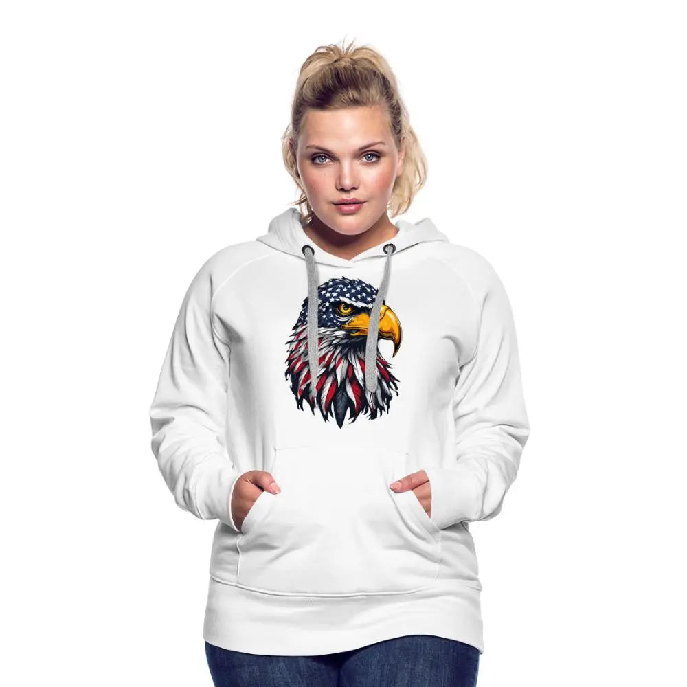 Freedom Eagle - Women’s Premium Hoodie - white