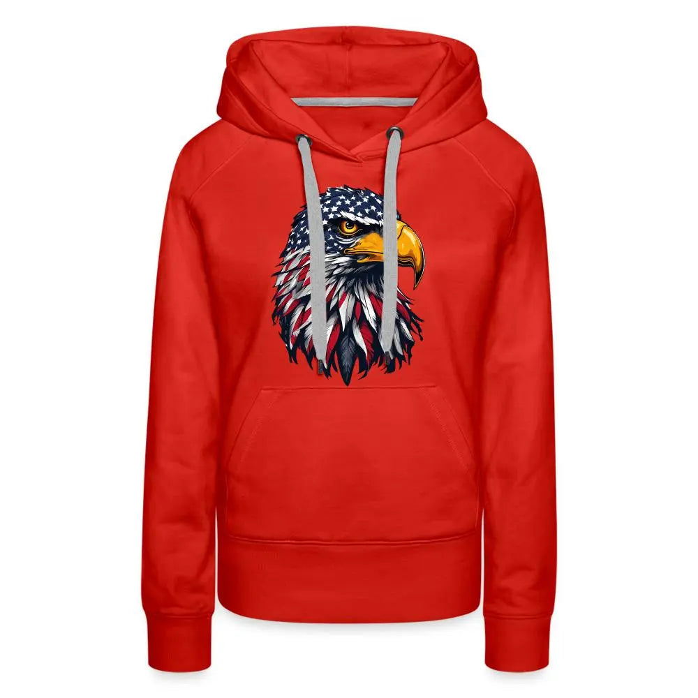 Freedom Eagle - Women’s Premium Hoodie - red