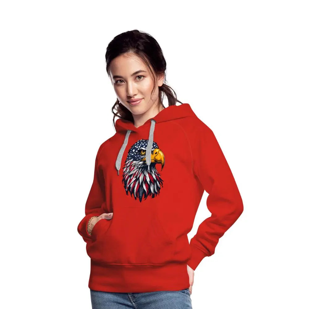 Freedom Eagle - Women’s Premium Hoodie - red