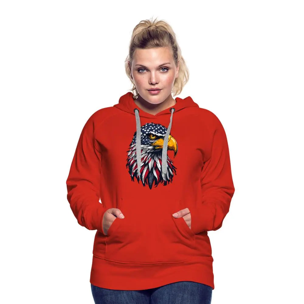 Freedom Eagle - Women’s Premium Hoodie - red