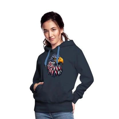 Freedom Eagle - Women’s Premium Hoodie - navy