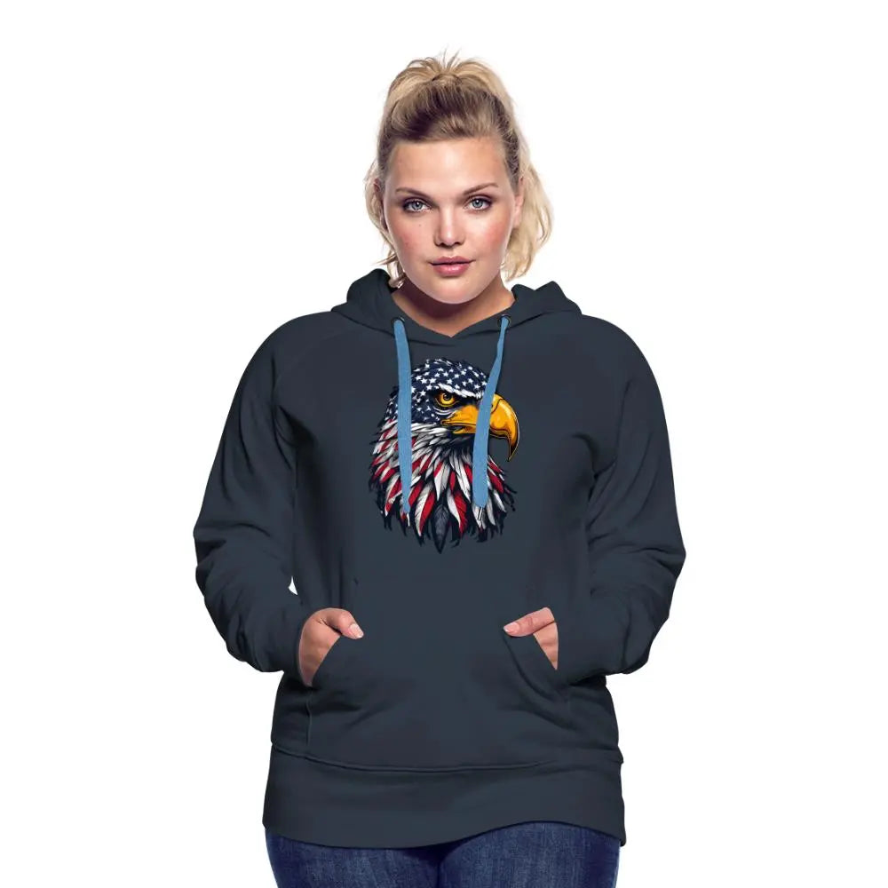 Freedom Eagle - Women’s Premium Hoodie - navy