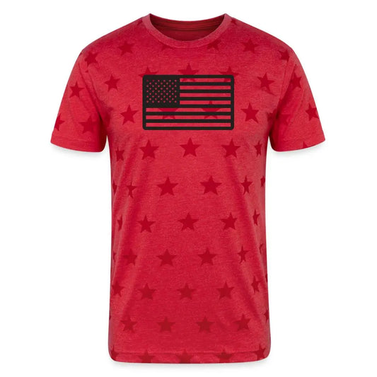 Freedom Star Flag Tee - Unisex sizing - red star