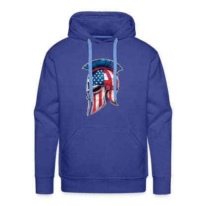 Spartan Designs Premium Hoodie - Rugged Patriotism Meets Ultimate Comfort - royal blue