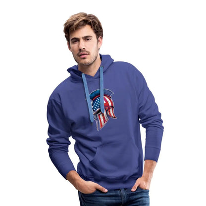 Spartan Designs Premium Hoodie - Rugged Patriotism Meets Ultimate Comfort - royal blue