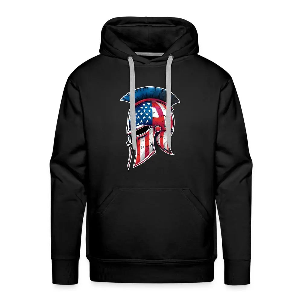 Spartan Designs Premium Hoodie - Rugged Patriotism Meets Ultimate Comfort - black