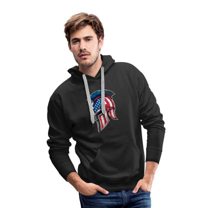 Spartan Designs Premium Hoodie - Rugged Patriotism Meets Ultimate Comfort - black