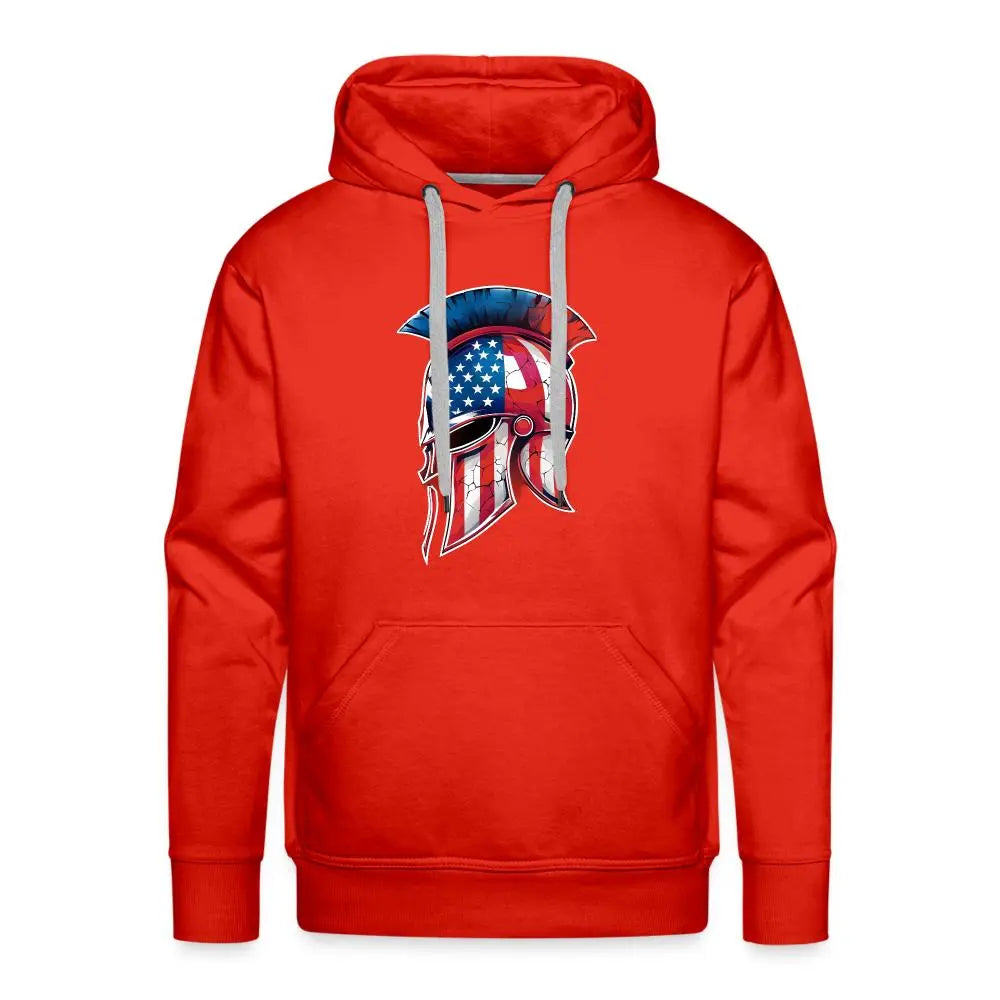 Spartan Designs Premium Hoodie - Rugged Patriotism Meets Ultimate Comfort - red