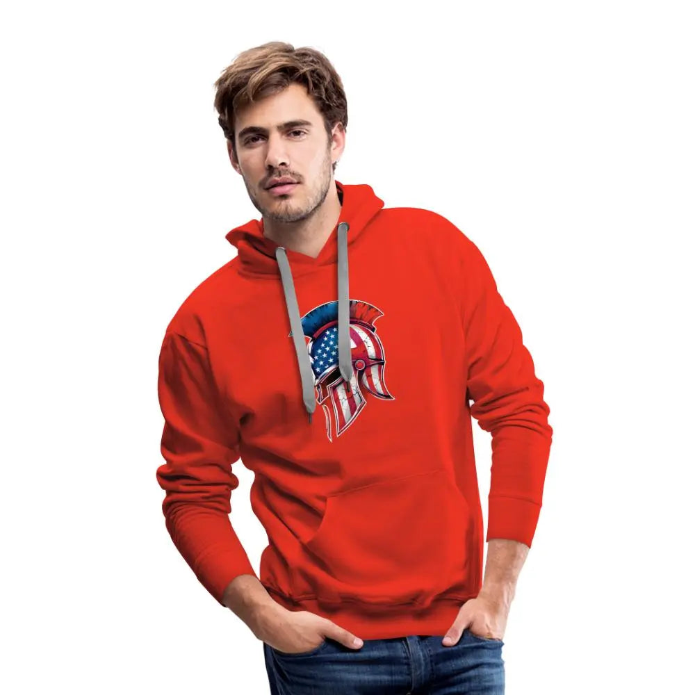 Spartan Designs Premium Hoodie - Rugged Patriotism Meets Ultimate Comfort - red