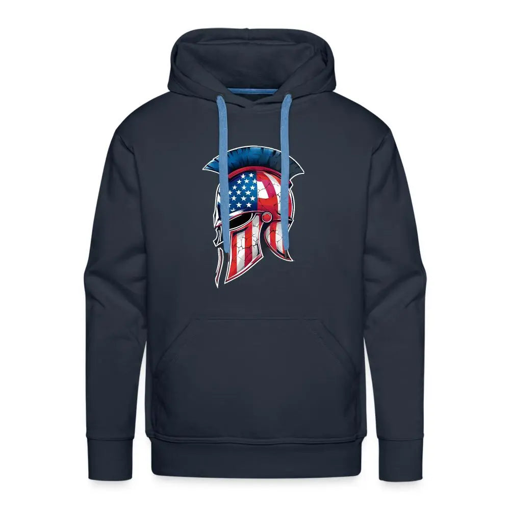 Spartan Designs Premium Hoodie - Rugged Patriotism Meets Ultimate Comfort - navy