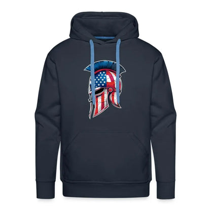 Spartan Designs Premium Hoodie - Rugged Patriotism Meets Ultimate Comfort - navy